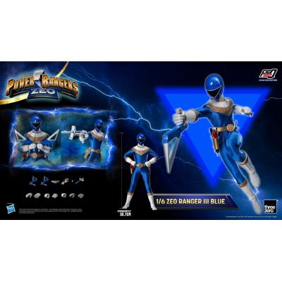 Power Rangers Zeo Figura FigZero 1/6 Ranger III Blue 30 cm