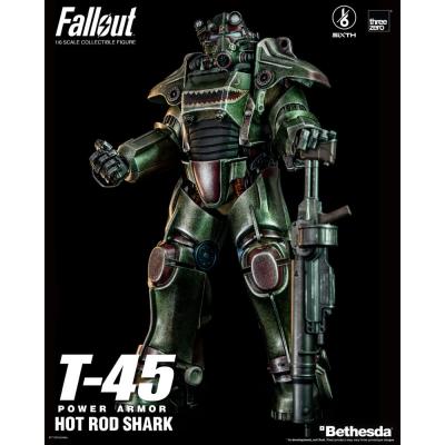 Fallout Figura FigZero 1/6 T-45 Hot Rod Shark Power Armor 37 cm
