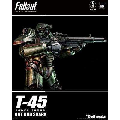 Fallout Figura FigZero 1/6 T-45 Hot Rod Shark Power Armor 37 cm