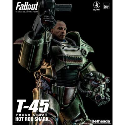 Fallout Figura FigZero 1/6 T-45 Hot Rod Shark Power Armor 37 cm