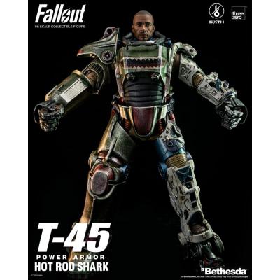 Fallout Figura FigZero 1/6 T-45 Hot Rod Shark Power Armor 37 cm