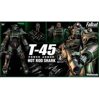 Fallout Figura FigZero 1/6 T-45 Hot Rod Shark Power Armor 37 cm