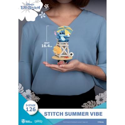 Disney Diorama PVC D-Stage Stitch Summer Vibe 16 cm