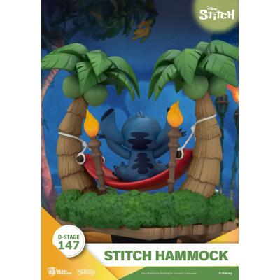 Lilo & Stitch Diorama PVC D-Stage Stitch Hammock 13 cm