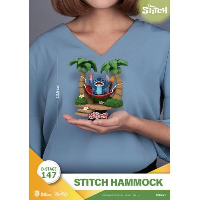 Lilo & Stitch Diorama PVC D-Stage Stitch Hammock 13 cm