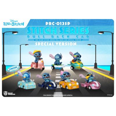 Lilo & Stitch Pull Back Car Series Pack de 6 Coches de Cuerda Blind Box Special Edition