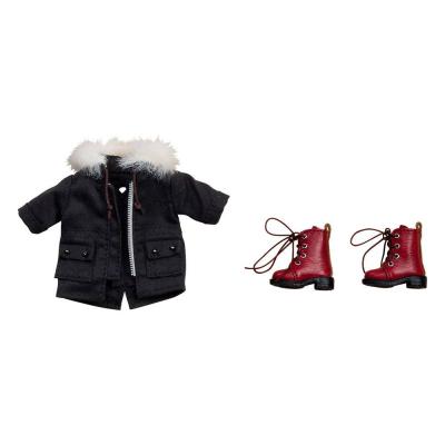 Original Character Accesorios para las Figuras Nendoroid Doll Warm Clothing Set: Boots & Mod Coat (Black)
