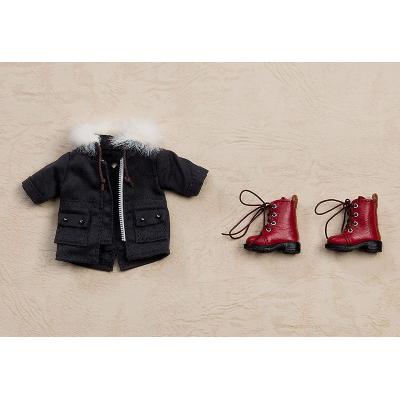 Original Character Accesorios para las Figuras Nendoroid Doll Warm Clothing Set: Boots & Mod Coat (Black)