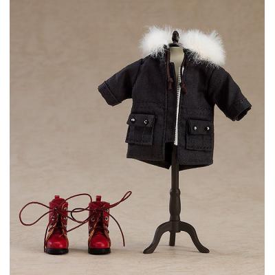 Original Character Accesorios para las Figuras Nendoroid Doll Warm Clothing Set: Boots & Mod Coat (Black)