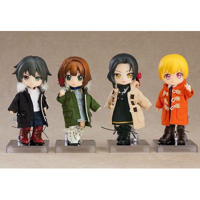 Original Character Accesorios para las Figuras Nendoroid Doll Warm Clothing Set: Boots & Mod Coat (Black)