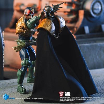2000 AD Figura 1/18 Exquisite Mini Judge Dredd Gaze Into The Fist of Dredd 10 cm