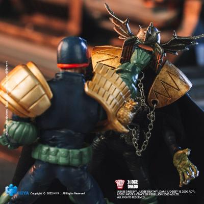 2000 AD Figura 1/18 Exquisite Mini Judge Dredd Gaze Into The Fist of Dredd 10 cm