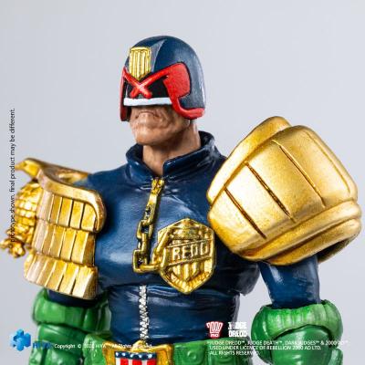 2000 AD Figura 1/18 Exquisite Mini Judge Dredd Gaze Into The Fist of Dredd 10 cm