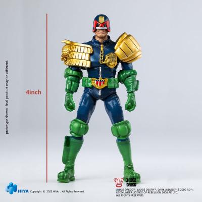 2000 AD Figura 1/18 Exquisite Mini Judge Dredd Gaze Into The Fist of Dredd 10 cm