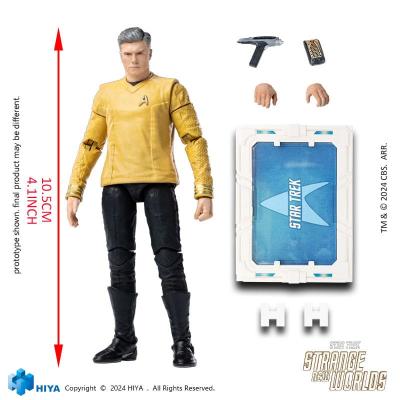 Star Trek Strange New Worlds Figura 1/18 Exquisite Mini Series Pike 11 cm
