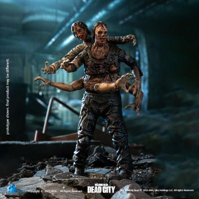 The Walking Dead Figura 1/18 Exquisite Mini Dead City Walker King 11 cm