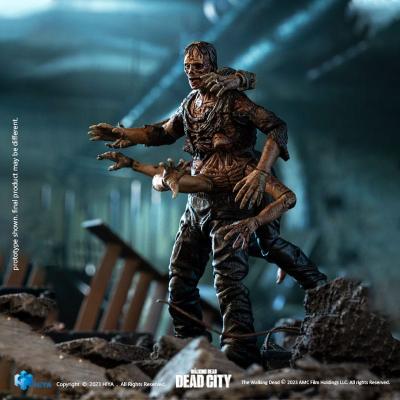 The Walking Dead Figura 1/18 Exquisite Mini Dead City Walker King 11 cm