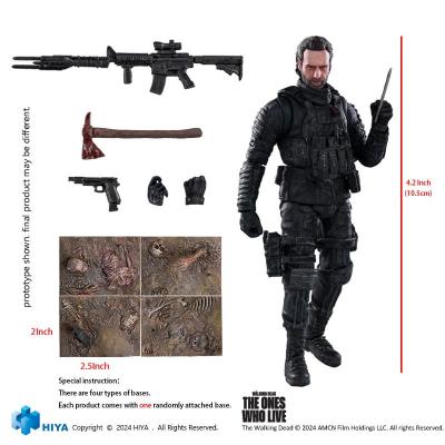 The Walking Dead: The Ones Who Lived Figura 1/18 Exquisite Mini Rick Grimes 11 cm