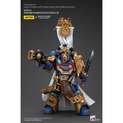 Warhammer The Horus Heresy Figura 1/18 Ultramarines Legion Praetor with Power Sword and Volkite Serpenta 20 cm