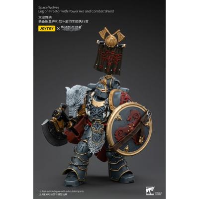 Warhammer The Horus Heresy Figura 1/18 Space Wolves Legion Praetor with Power Axe and Combat Shield 12 cm