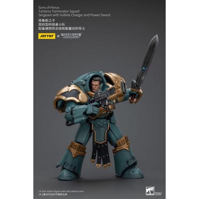 Warhammer The Horus Heresy Figura 1/18 Tartaros Terminator Squad Sergeant With Volkite Charger And Power Sword 12 cm
