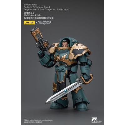 Warhammer The Horus Heresy Figura 1/18 Tartaros Terminator Squad Sergeant With Volkite Charger And Power Sword 12 cm