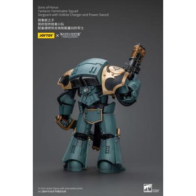 Warhammer The Horus Heresy Figura 1/18 Tartaros Terminator Squad Sergeant With Volkite Charger And Power Sword 12 cm