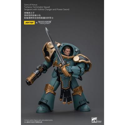 Warhammer The Horus Heresy Figura 1/18 Tartaros Terminator Squad Sergeant With Volkite Charger And Power Sword 12 cm