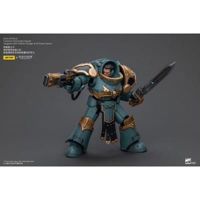 Warhammer The Horus Heresy Figura 1/18 Tartaros Terminator Squad Sergeant With Volkite Charger And Power Sword 12 cm