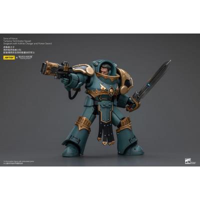 Warhammer The Horus Heresy Figura 1/18 Tartaros Terminator Squad Sergeant With Volkite Charger And Power Sword 12 cm