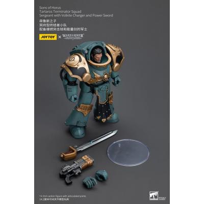 Warhammer The Horus Heresy Figura 1/18 Tartaros Terminator Squad Sergeant With Volkite Charger And Power Sword 12 cm
