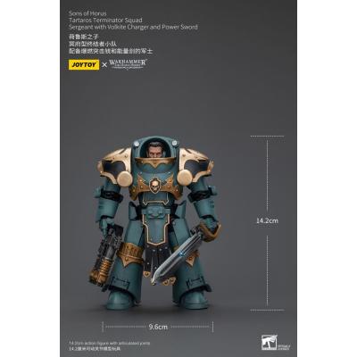 Warhammer The Horus Heresy Figura 1/18 Tartaros Terminator Squad Sergeant With Volkite Charger And Power Sword 12 cm