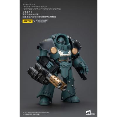 Warhammer The Horus Heresy Figura 1/18 Tartaros Terminator Squad Terminator With Heavy Flamer And Chainfist 12 cm