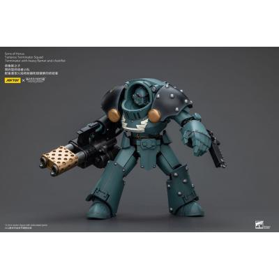 Warhammer The Horus Heresy Figura 1/18 Tartaros Terminator Squad Terminator With Heavy Flamer And Chainfist 12 cm