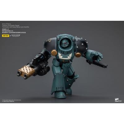 Warhammer The Horus Heresy Figura 1/18 Tartaros Terminator Squad Terminator With Heavy Flamer And Chainfist 12 cm