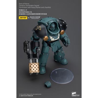 Warhammer The Horus Heresy Figura 1/18 Tartaros Terminator Squad Terminator With Heavy Flamer And Chainfist 12 cm