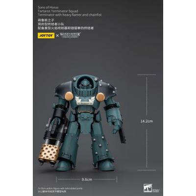 Warhammer The Horus Heresy Figura 1/18 Tartaros Terminator Squad Terminator With Heavy Flamer And Chainfist 12 cm