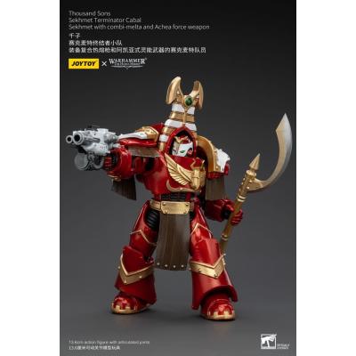 Warhammer The Horus Heresy Figura 1/18 Thousand Sons Sekhmet Terminator Cabal Sekhmet with Combi-Melta and Achea Force Weapon 14