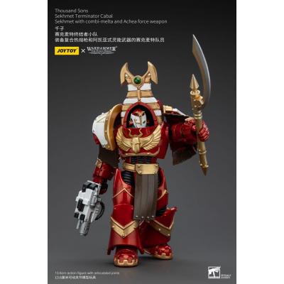 Warhammer The Horus Heresy Figura 1/18 Thousand Sons Sekhmet Terminator Cabal Sekhmet with Combi-Melta and Achea Force Weapon 14