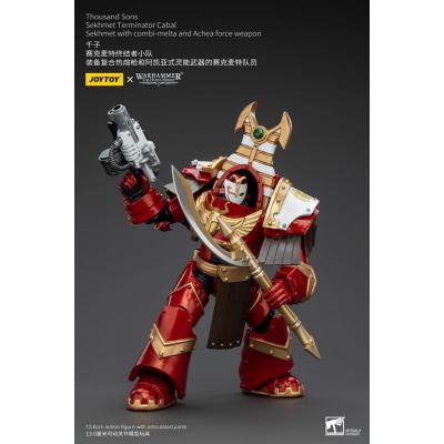 Warhammer The Horus Heresy Figura 1/18 Thousand Sons Sekhmet Terminator Cabal Sekhmet with Combi-Melta and Achea Force Weapon 14
