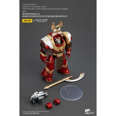Warhammer The Horus Heresy Figura 1/18 Thousand Sons Sekhmet Terminator Cabal Sekhmet with Combi-Melta and Achea Force Weapon 14