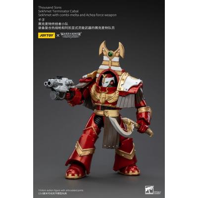 Warhammer The Horus Heresy Figura 1/18 Thousand Sons Sekhmet Terminator Cabal Sekhmet with Combi-Melta and Achea Force Weapon 14