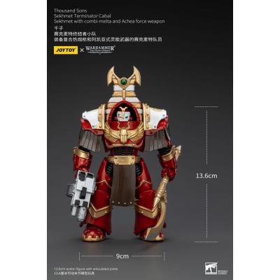 Warhammer The Horus Heresy Figura 1/18 Thousand Sons Sekhmet Terminator Cabal Sekhmet with Combi-Melta and Achea Force Weapon 14