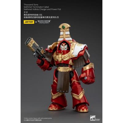 Warhammer The Horus Heresy Figura 1/18 Thousand Sons Sekhmet Terminator Cabal Sekhmet Volkite Charger and Power Fist 14 cm