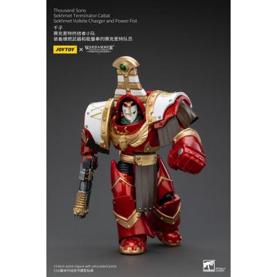 Warhammer The Horus Heresy Figura 1/18 Thousand Sons Sekhmet Terminator Cabal Sekhmet Volkite Charger and Power Fist 14 cm