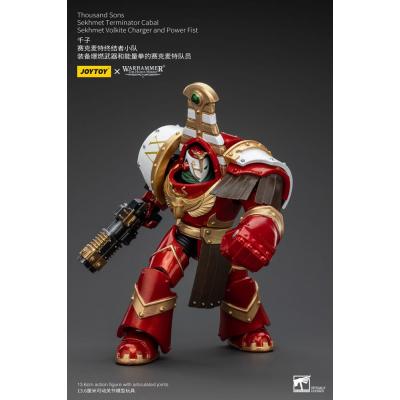 Warhammer The Horus Heresy Figura 1/18 Thousand Sons Sekhmet Terminator Cabal Sekhmet Volkite Charger and Power Fist 14 cm