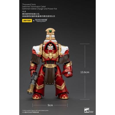 Warhammer The Horus Heresy Figura 1/18 Thousand Sons Sekhmet Terminator Cabal Sekhmet Volkite Charger and Power Fist 14 cm