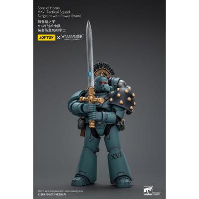 Warhammer The Horus Heresy Figura 1/18 Sons of Horus MKVI Tactical Squad Sergeant with Power Sword 12 cm