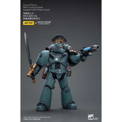 Warhammer The Horus Heresy Figura 1/18 Sons of Horus MKVI Tactical Squad Sergeant with Power Sword 12 cm