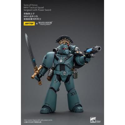 Warhammer The Horus Heresy Figura 1/18 Sons of Horus MKVI Tactical Squad Sergeant with Power Sword 12 cm